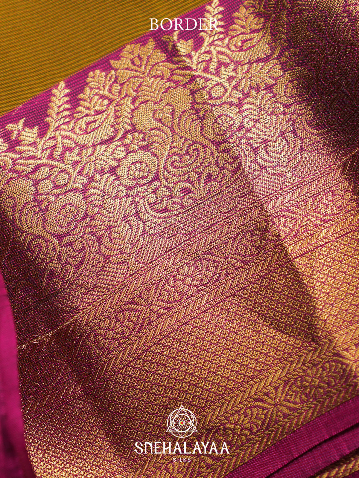 Antique gold Soft Silk Saree