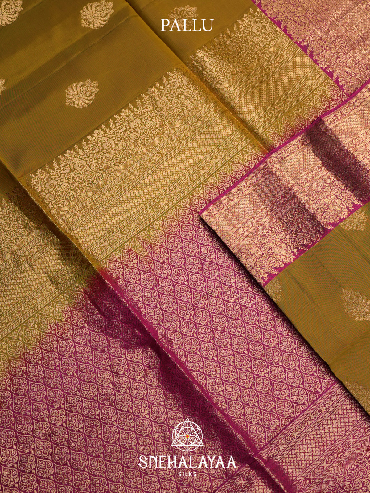 Antique gold Soft Silk Saree