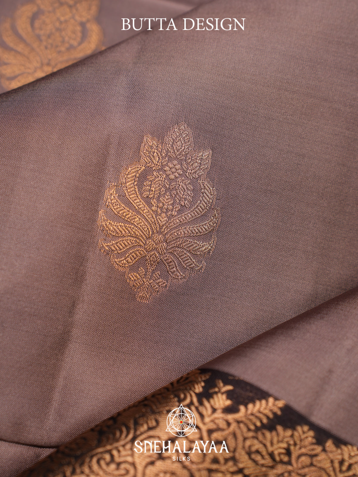 Mauve Brown Soft Silk Saree