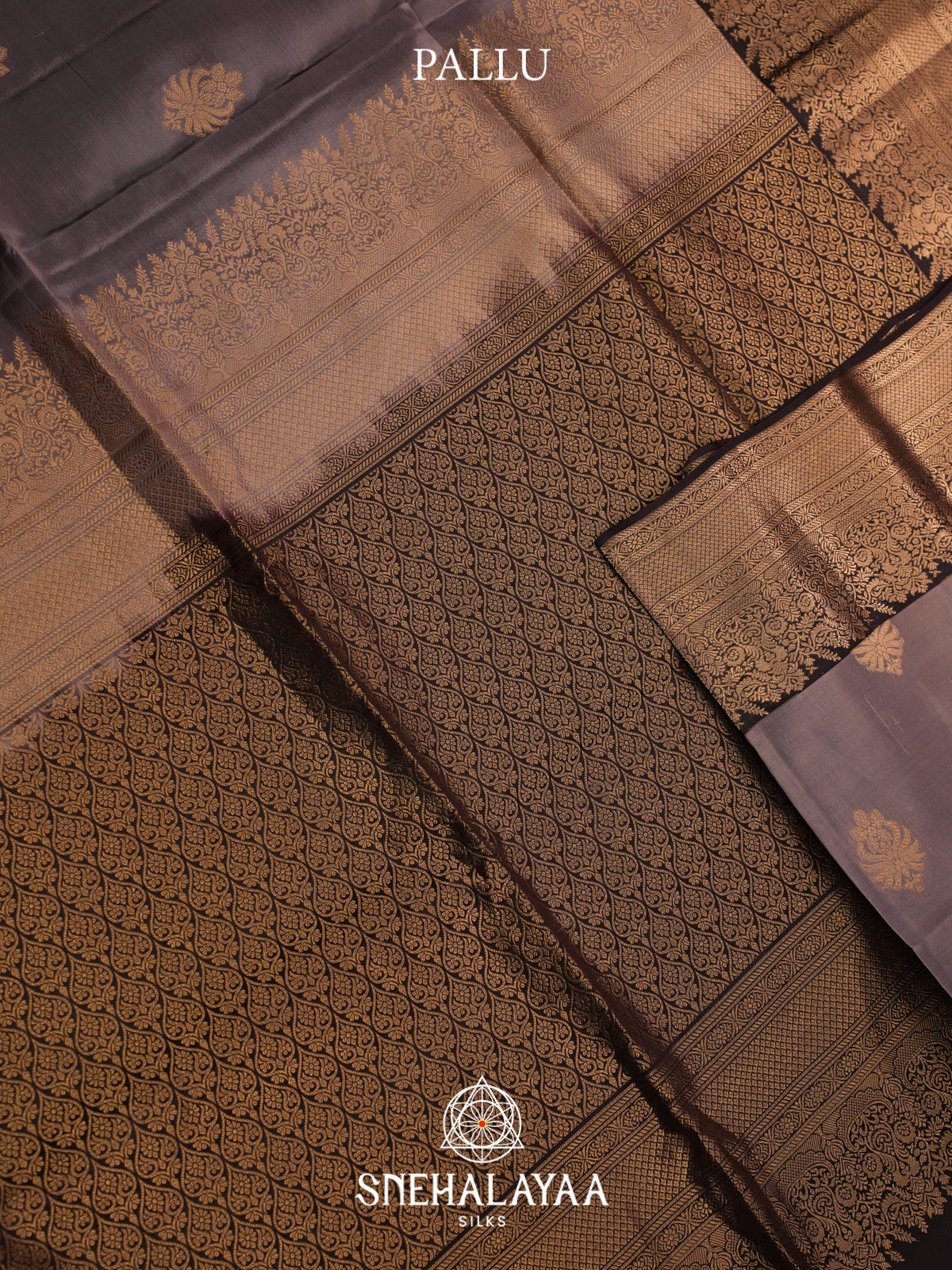 Mauve Brown Soft Silk Saree