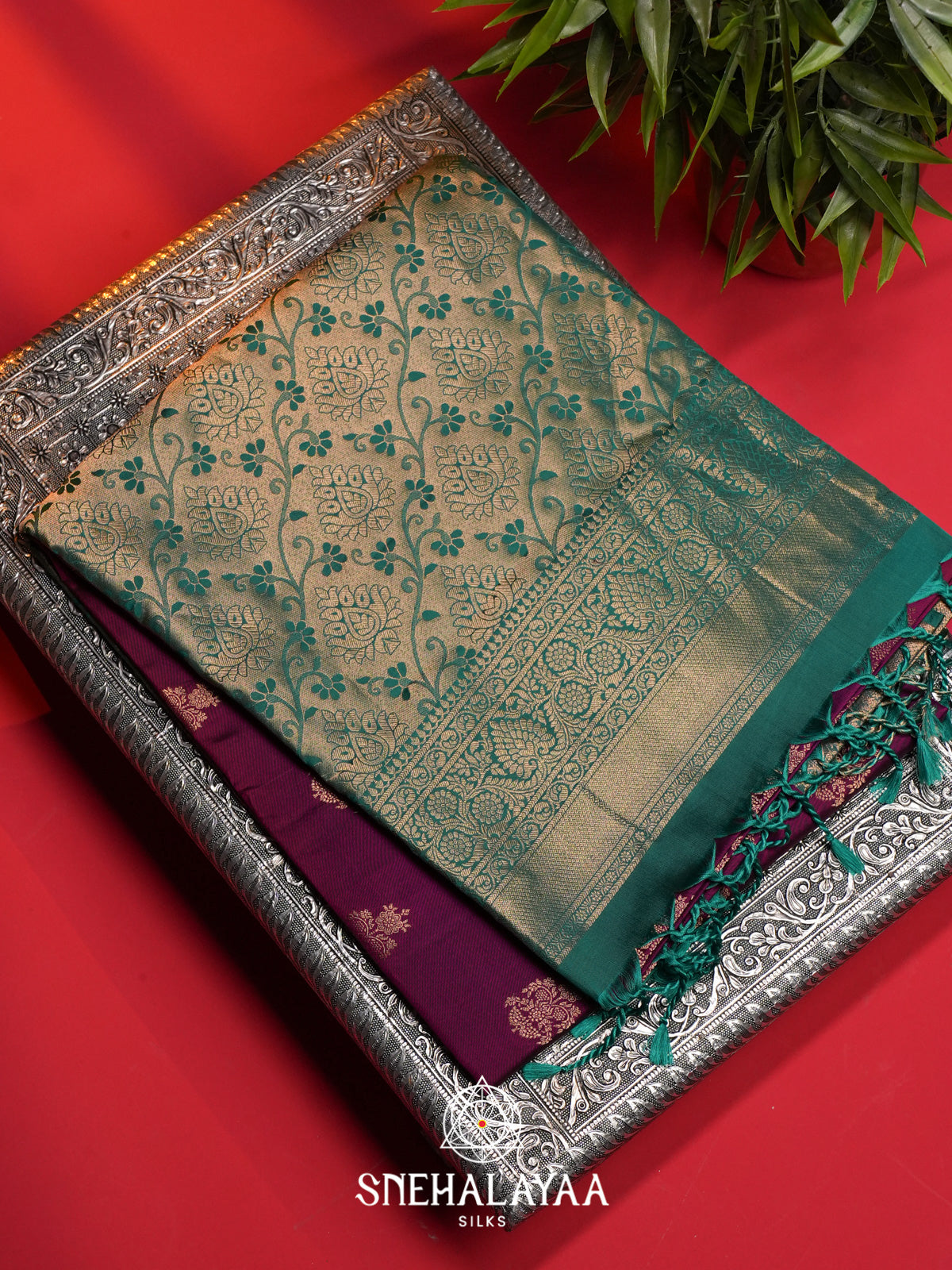 Magenta Soft Silk Saree
