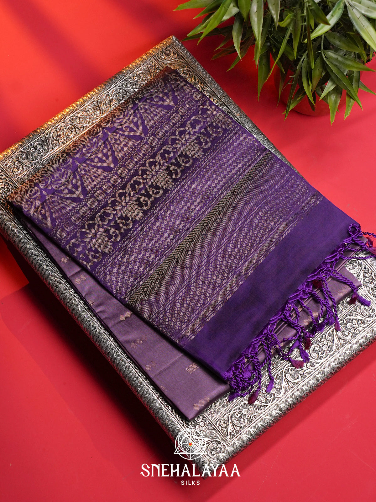 Pale Purple Soft Silk Saree