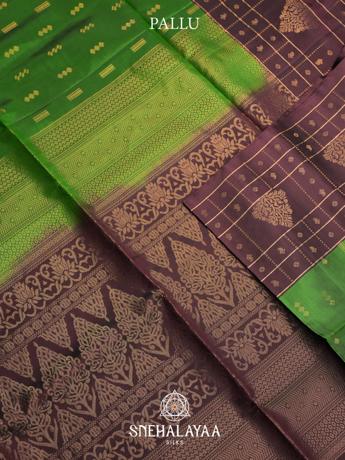 Parrot Green Soft Silk Saree