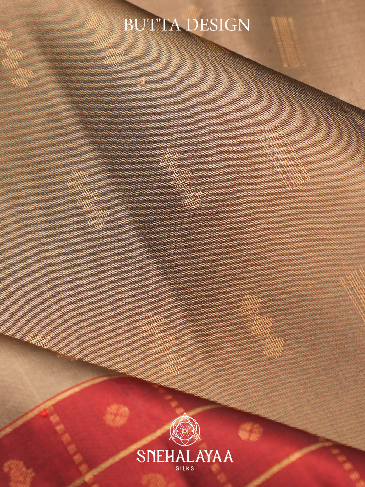 Beige Gold Soft Silk Saree