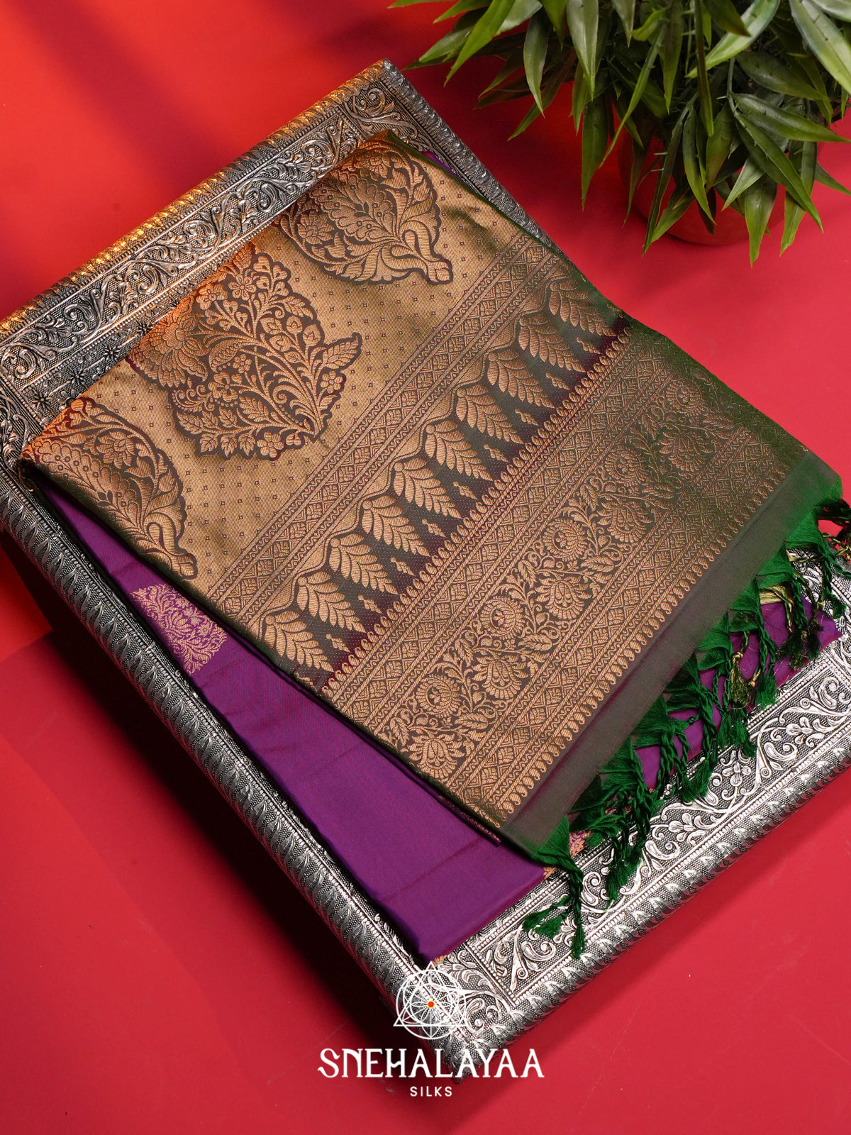 Magenta Soft Silk Saree