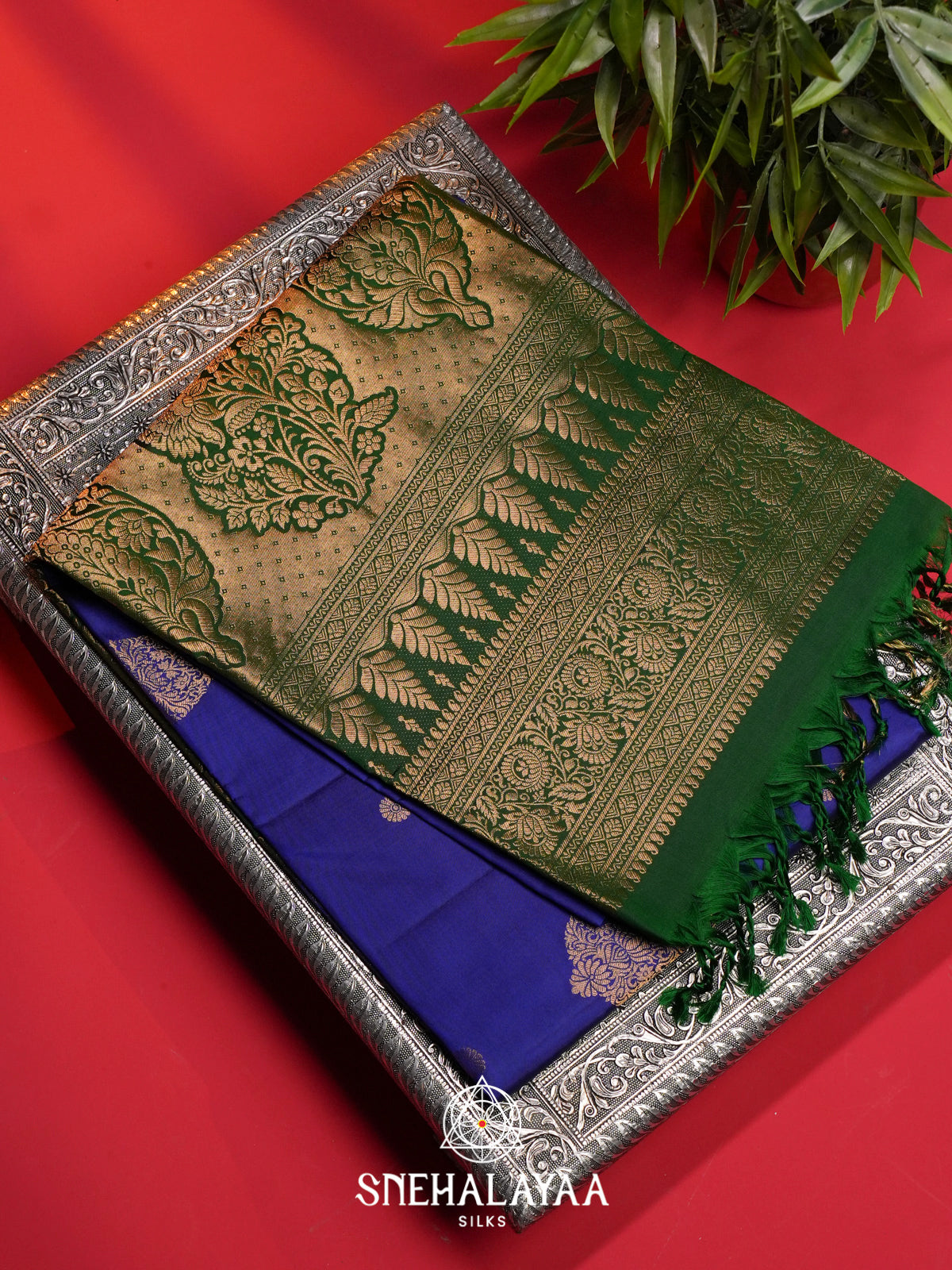 Royal Blue Soft Silk Saree
