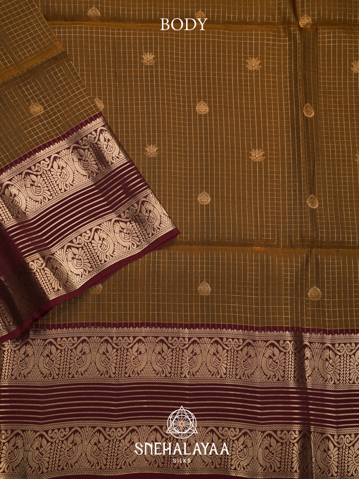 Brown Soft Silk Saree