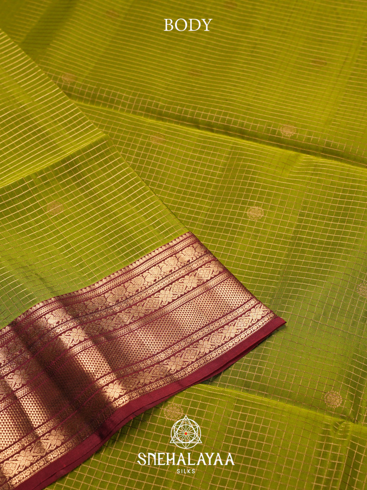 Lime Green Soft Silk Saree