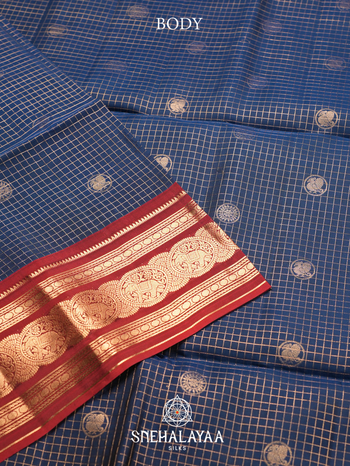 Peacock Blue Soft Silk Saree