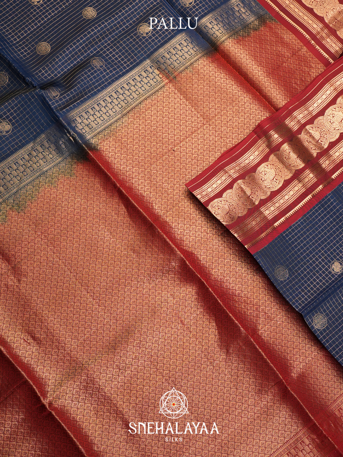 Peacock Blue Soft Silk Saree