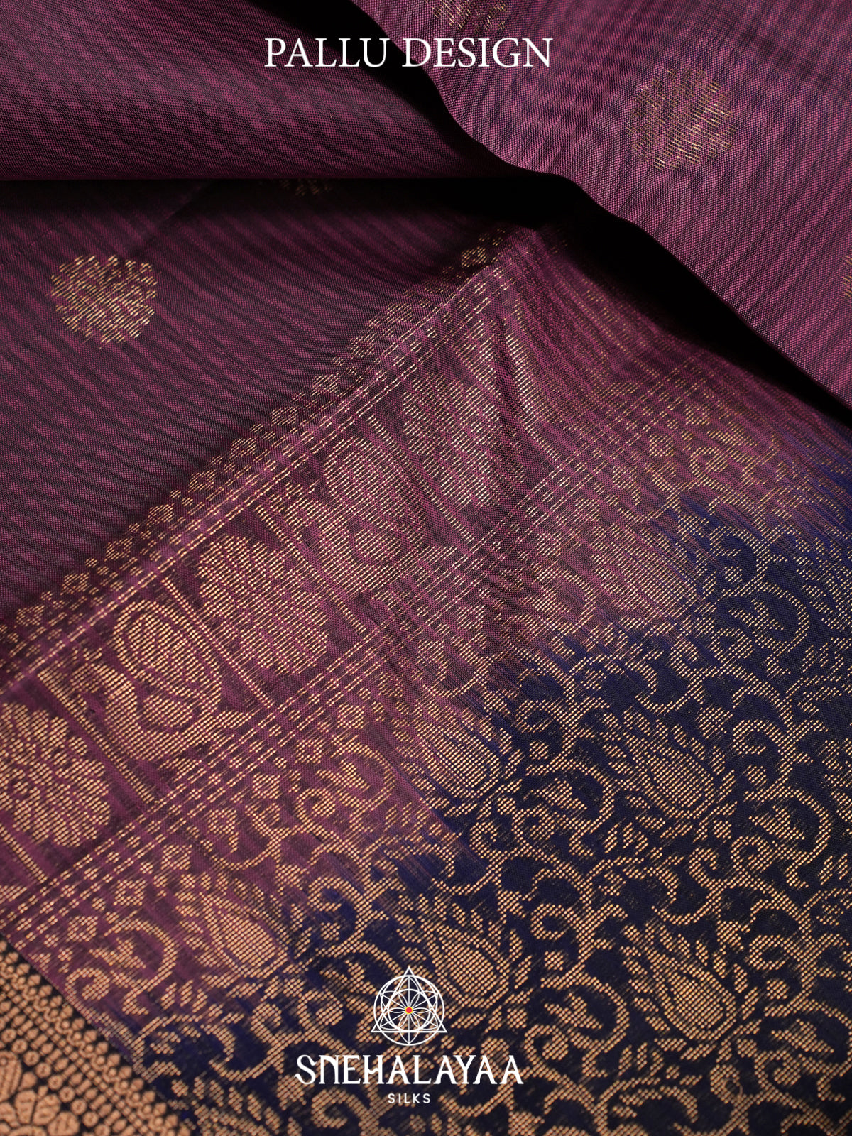 Plum Purple Kanjivaram Silk Saree