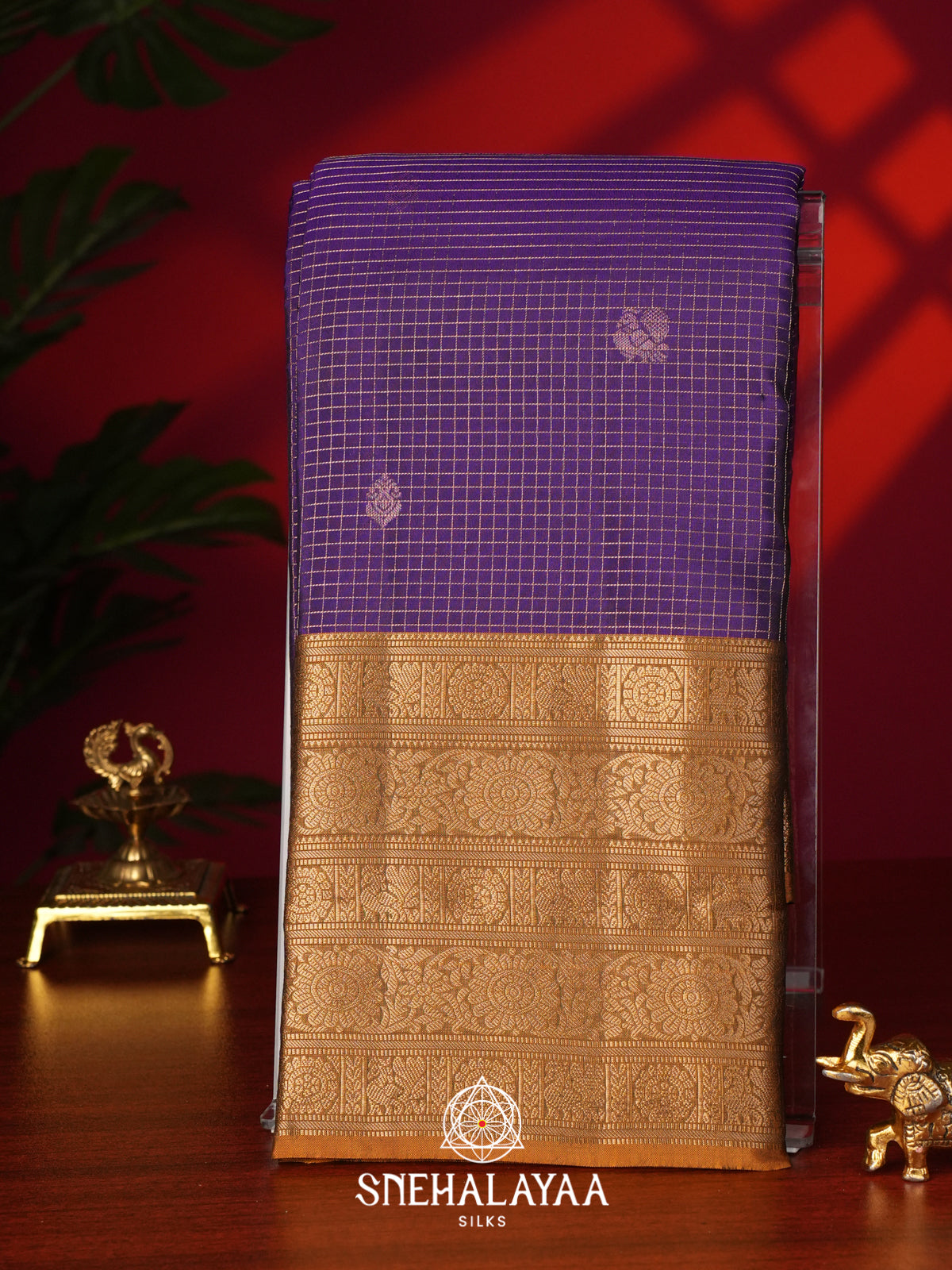 Magenta Kanjivaram Silk Saree
