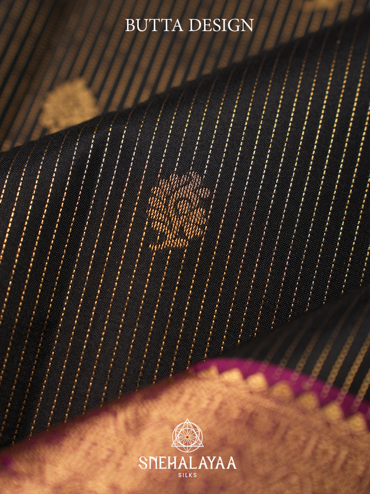 Black Kanjivaram Silk Saree