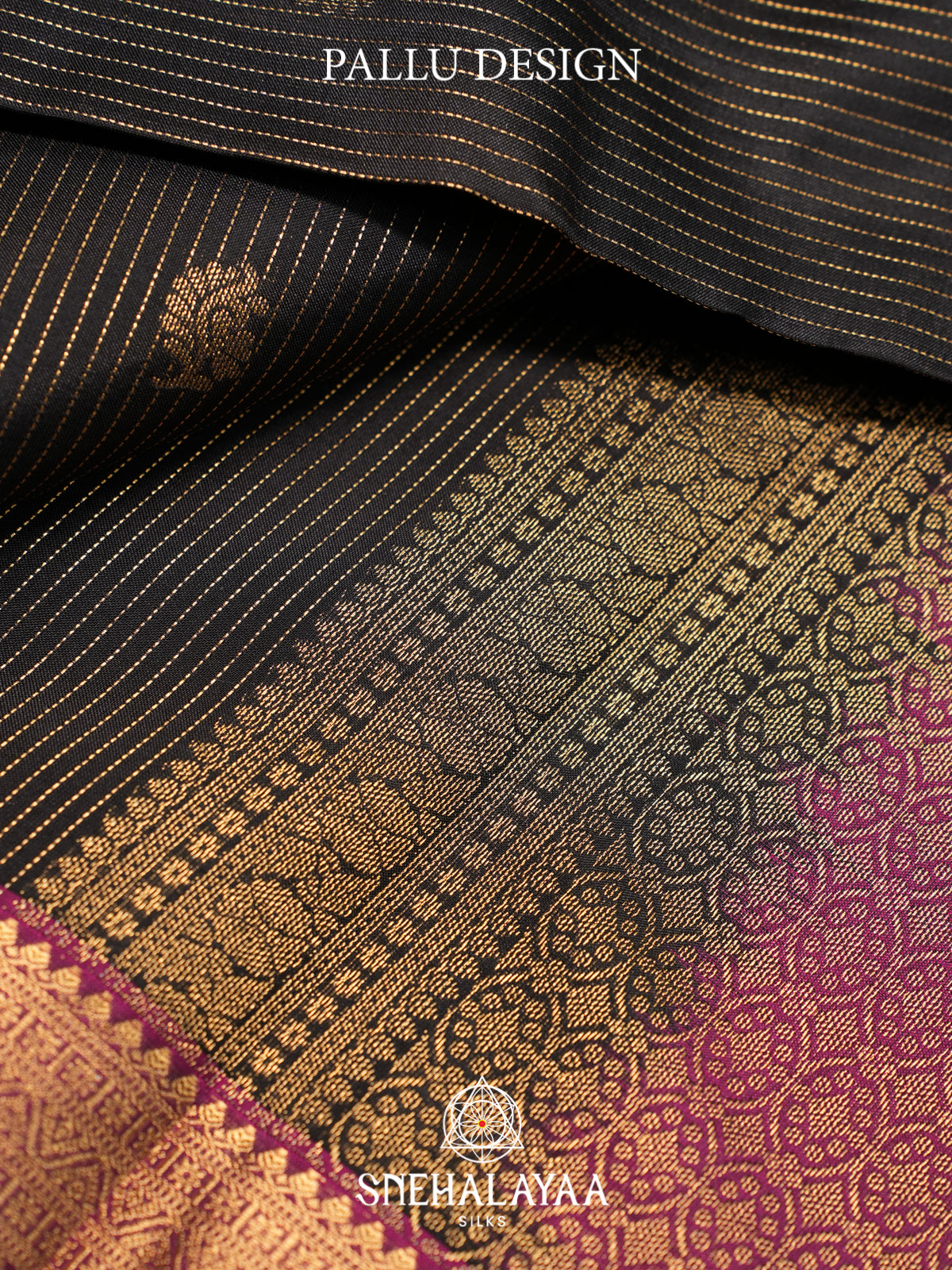 Black Kanjivaram Silk Saree