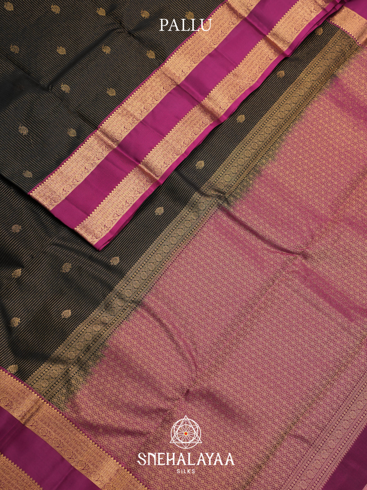 Black Kanjivaram Silk Saree
