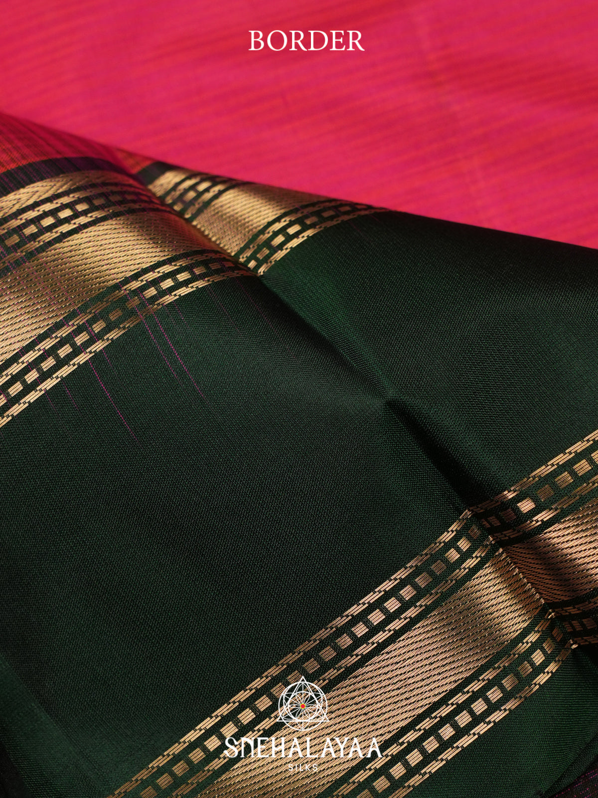 Ruby Pink Kanjivaram Silk Saree