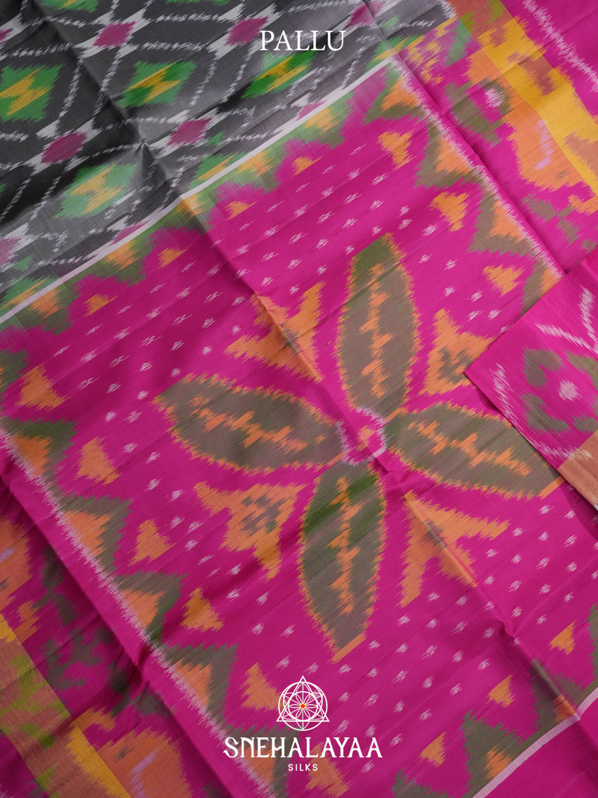 Grey Soft Silk Saree