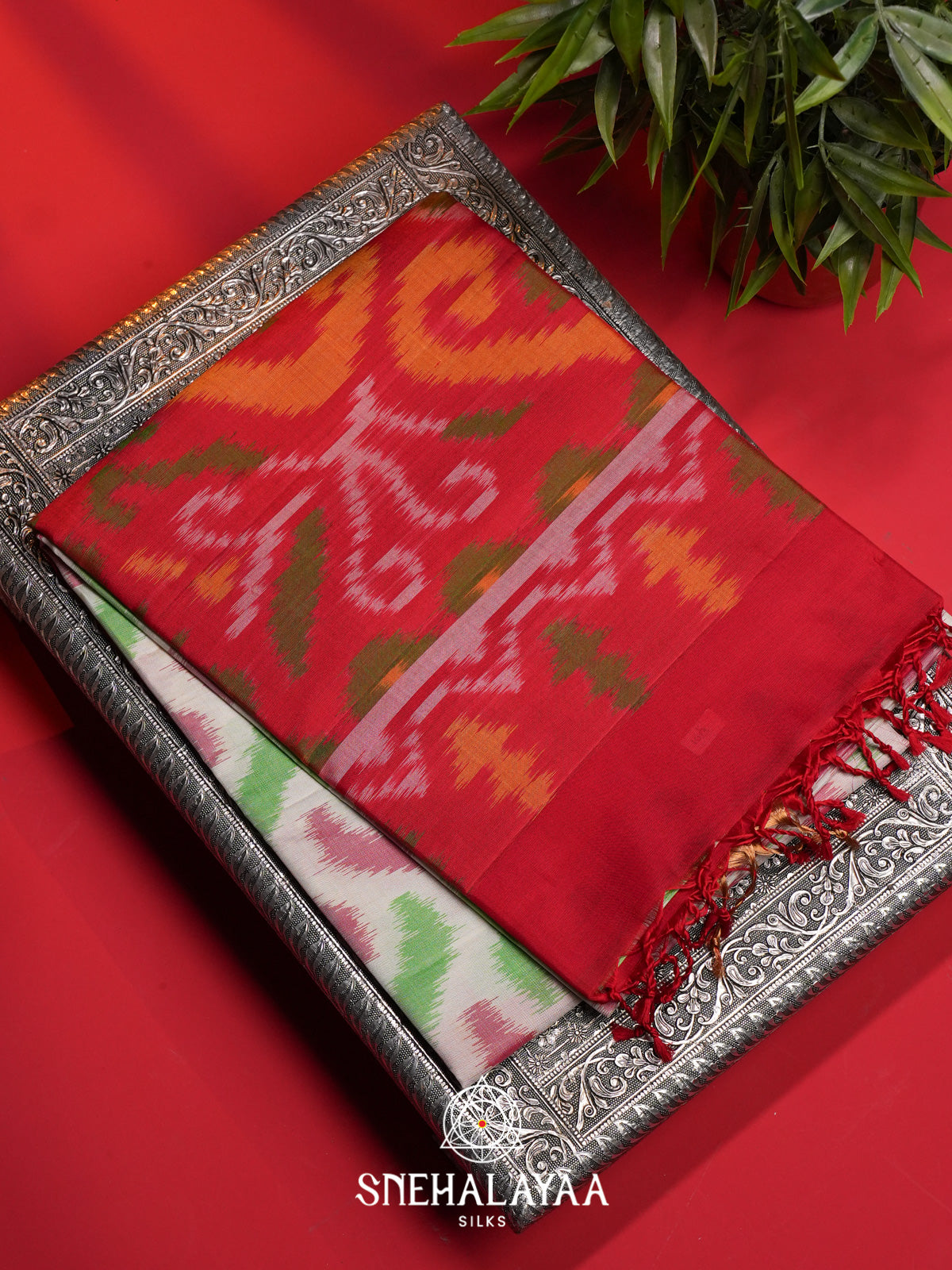 Off White Soft Silk Saree