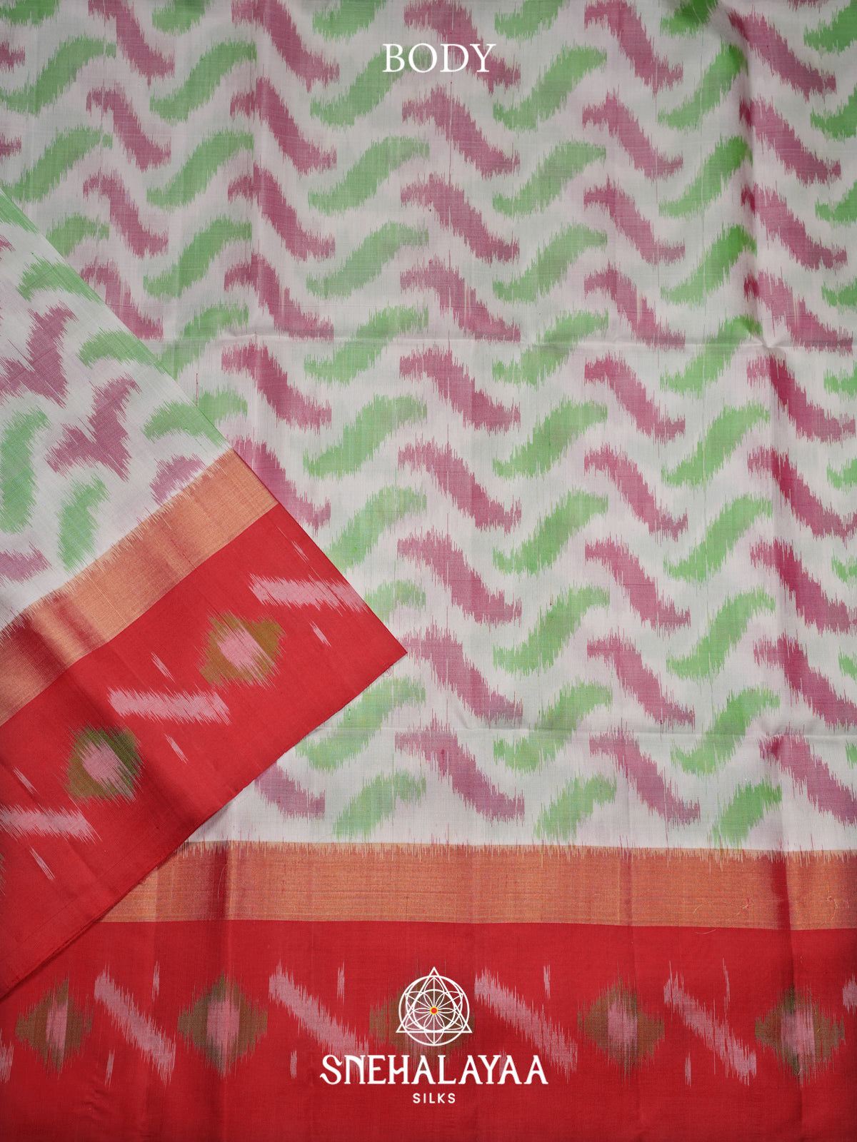 Off White Soft Silk Saree