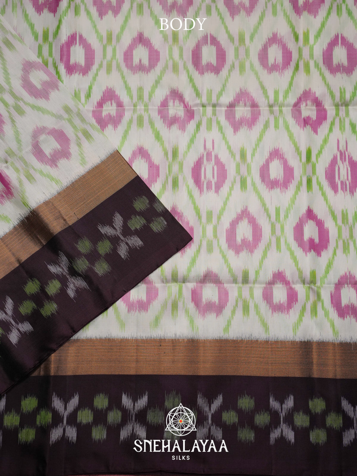 Off White Soft Silk Saree