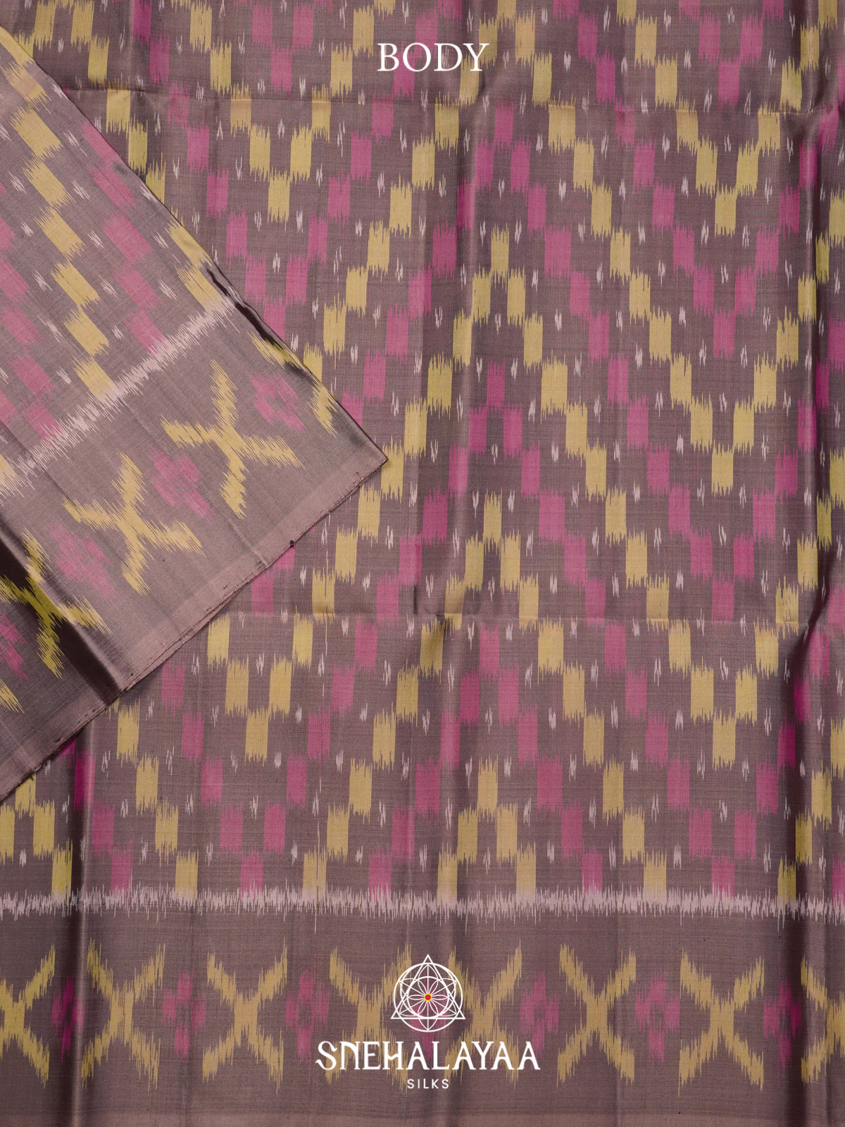 Taupe Soft Silk Saree