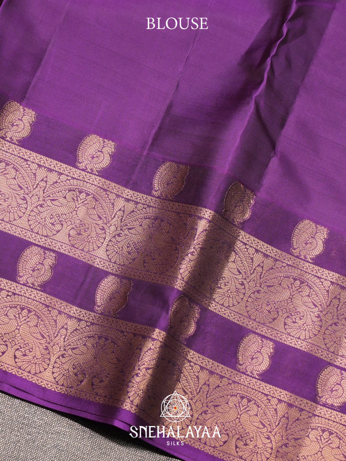 Burnt Orange Kanjivaram Silk Saree