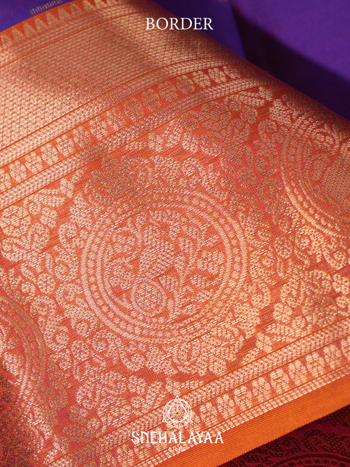 Violet Kanjivaram Silk Saree