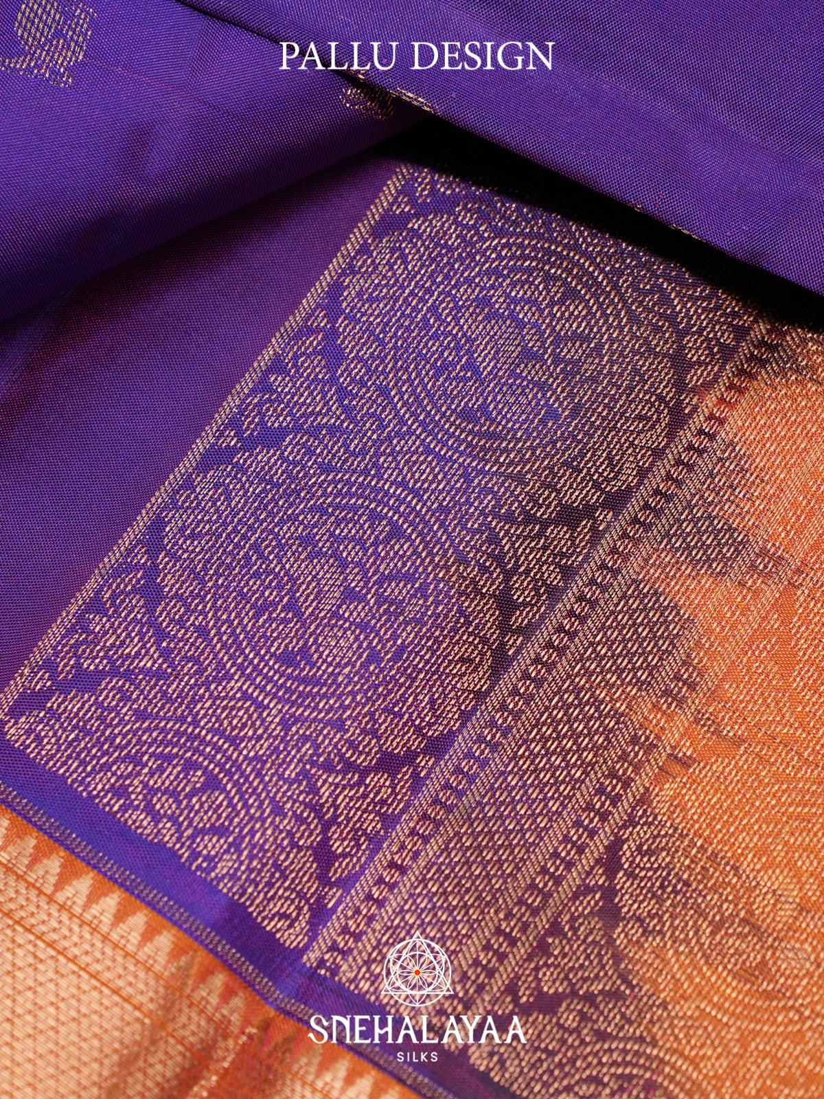 Violet Kanjivaram Silk Saree