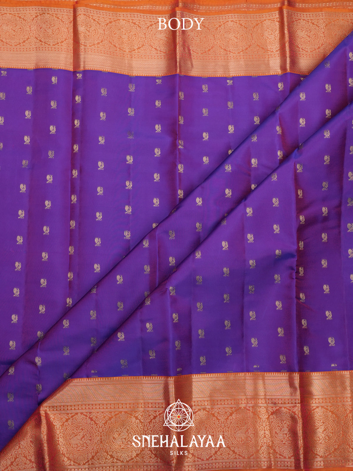 Violet Kanjivaram Silk Saree
