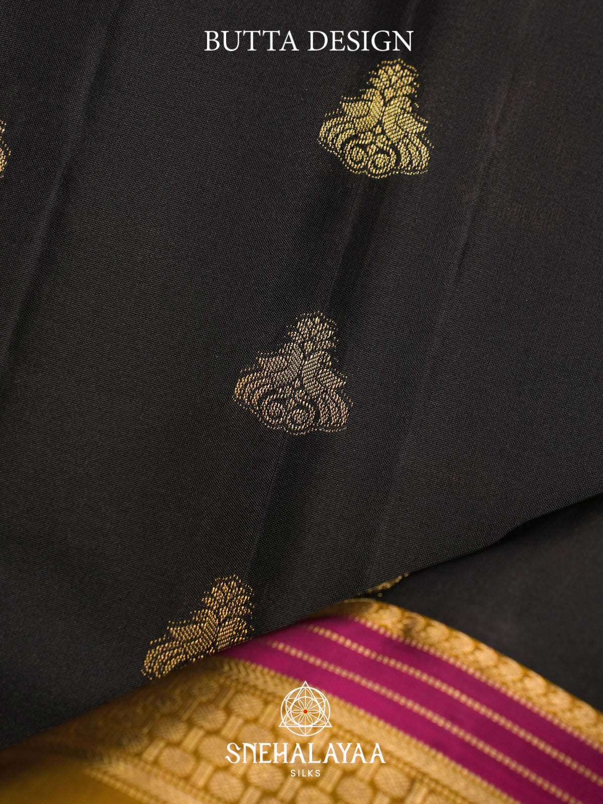 Black Kanjivaram Silk Saree