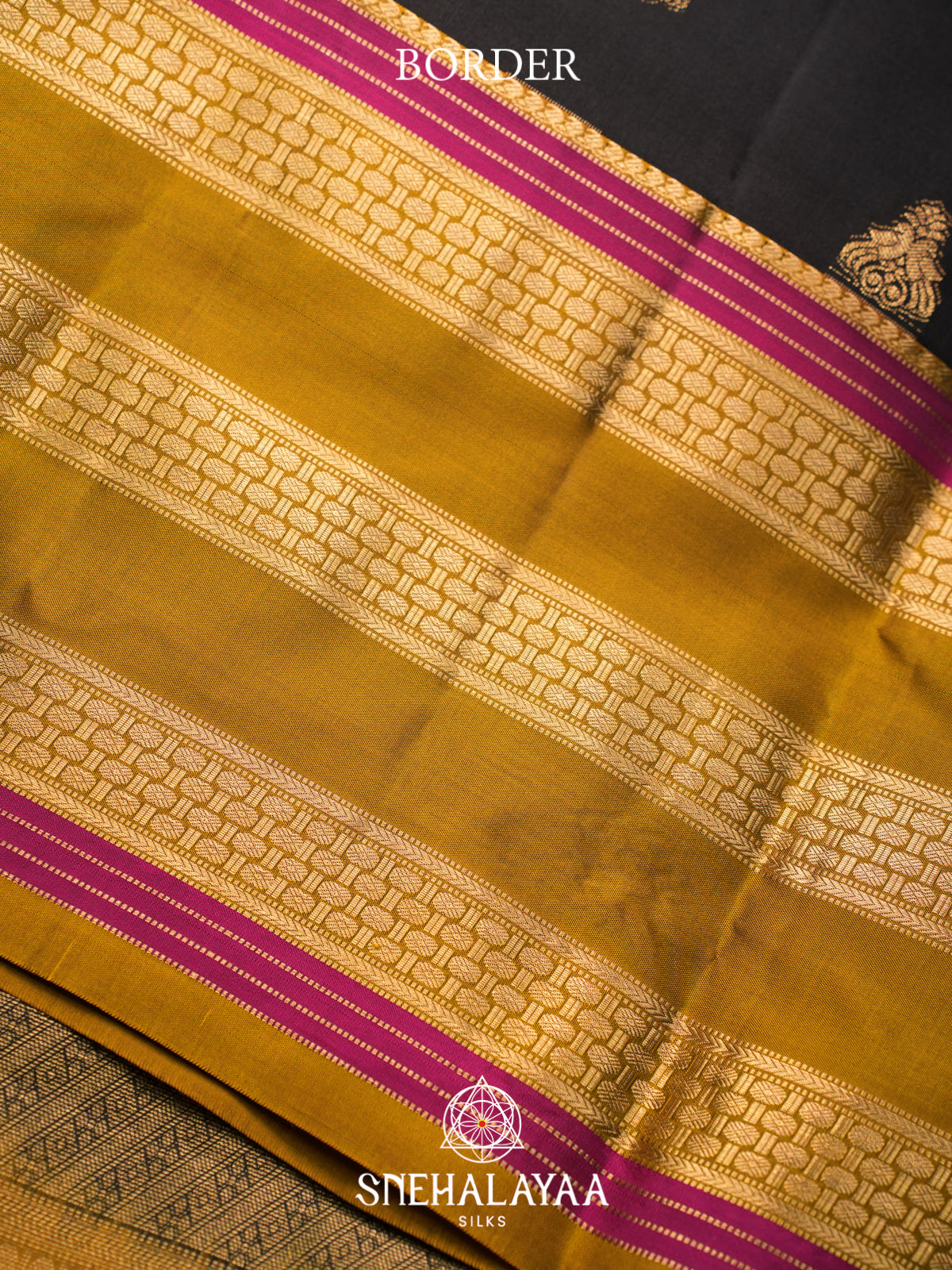 Black Kanjivaram Silk Saree