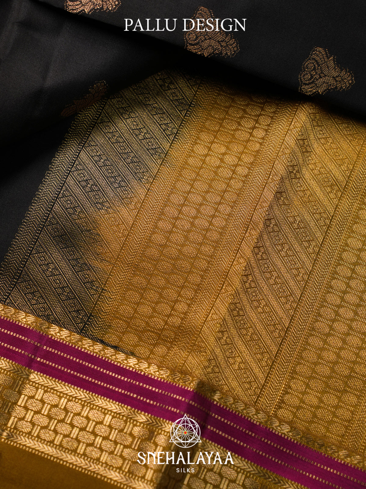 Black Kanjivaram Silk Saree