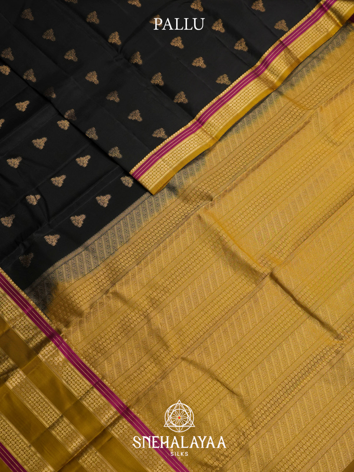 Black Kanjivaram Silk Saree
