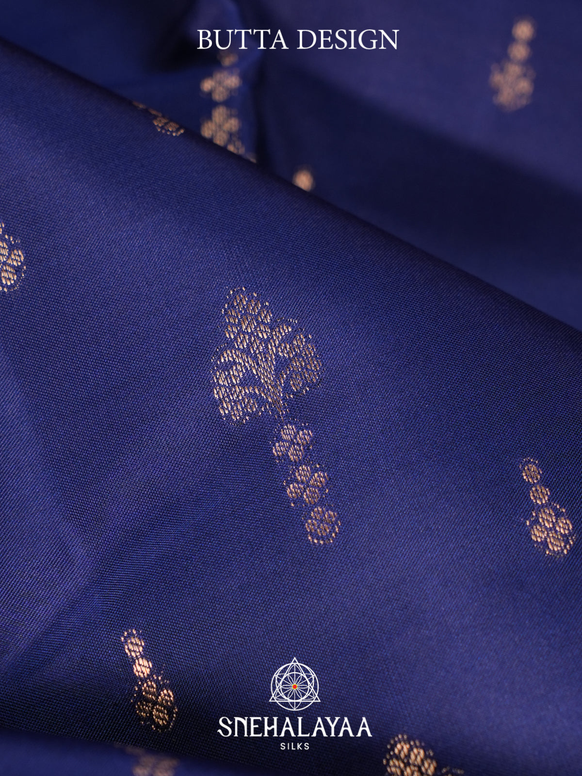 Ink Blue Kanjivaram Silk Saree