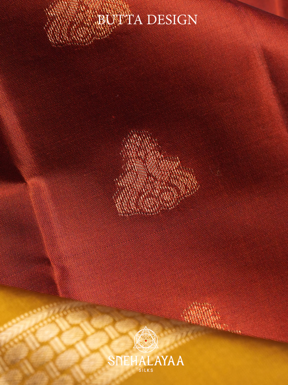 Burnt Orange Kanjivaram Silk Saree