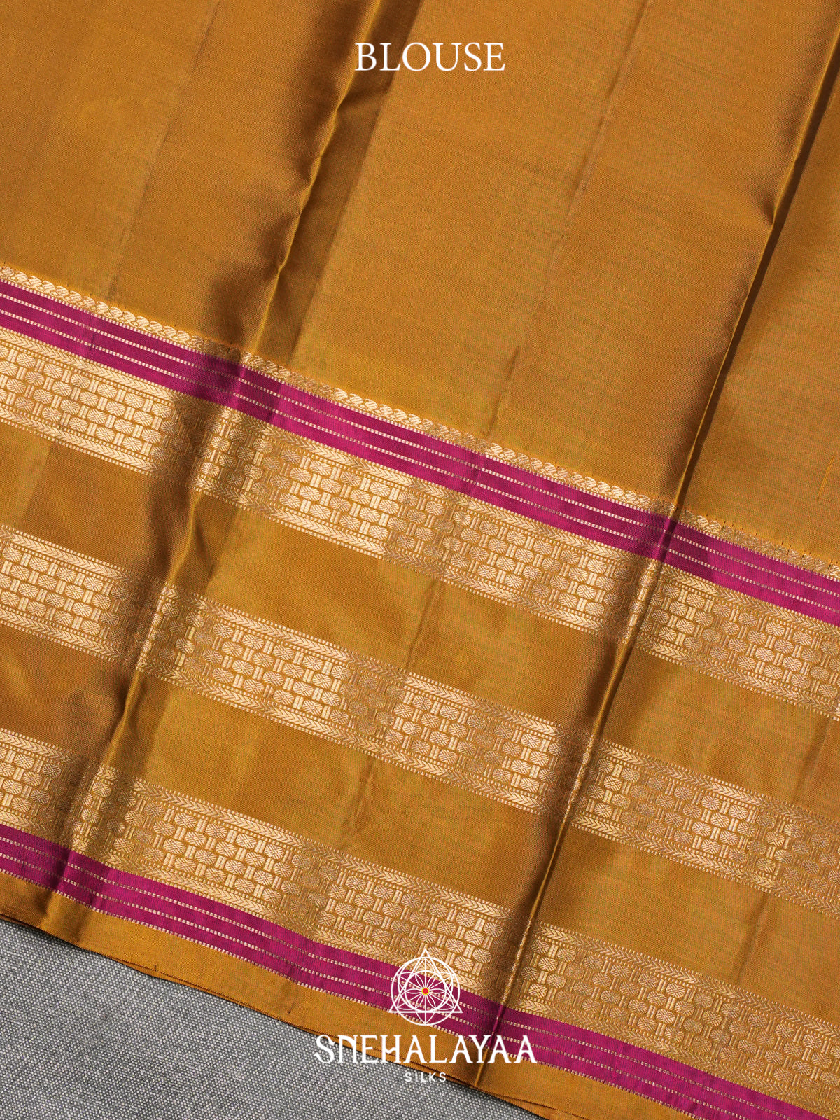 Burnt Orange Kanjivaram Silk Saree
