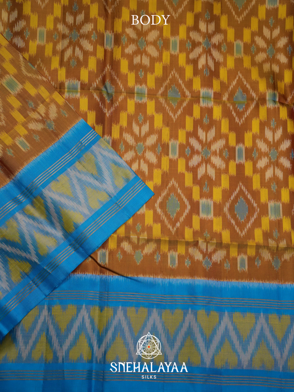 Mustard Yellow Soft Silk Saree