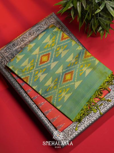 Coral Soft Silk Saree