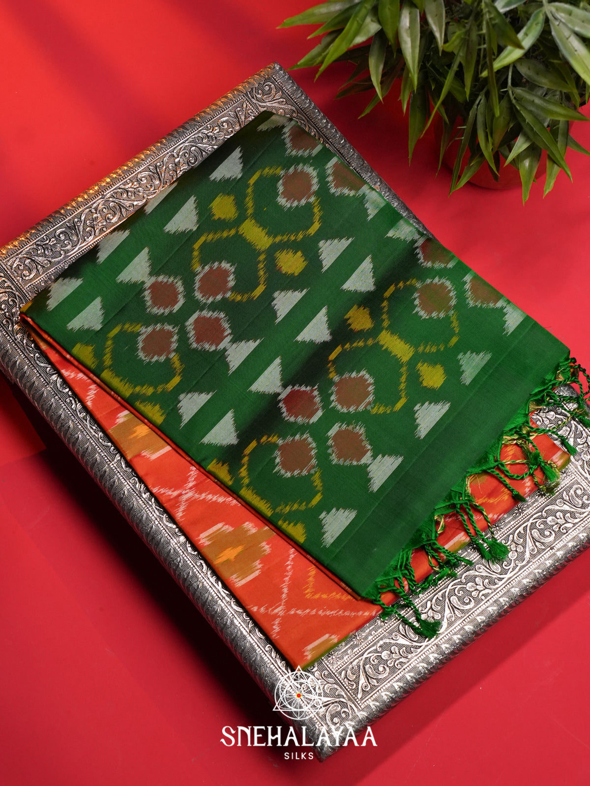 Orange Soft Silk Saree