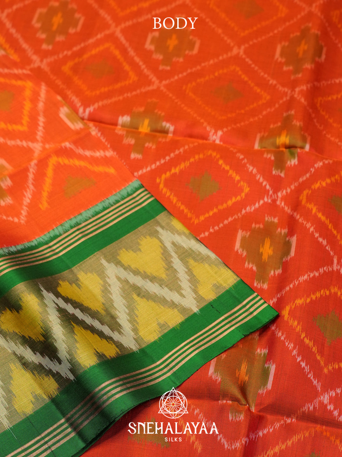 Orange Soft Silk Saree