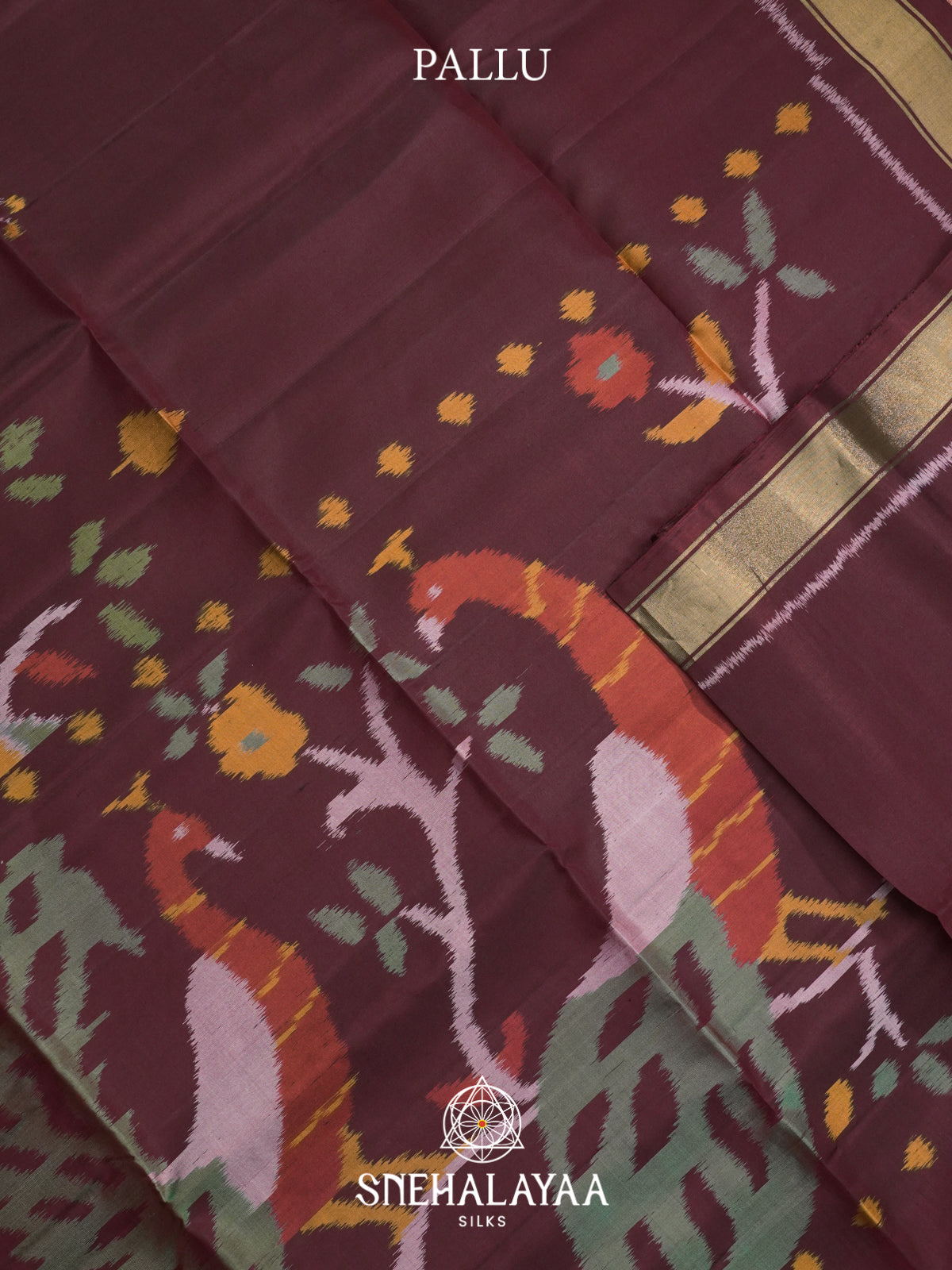 Burgundy Soft Silk Saree