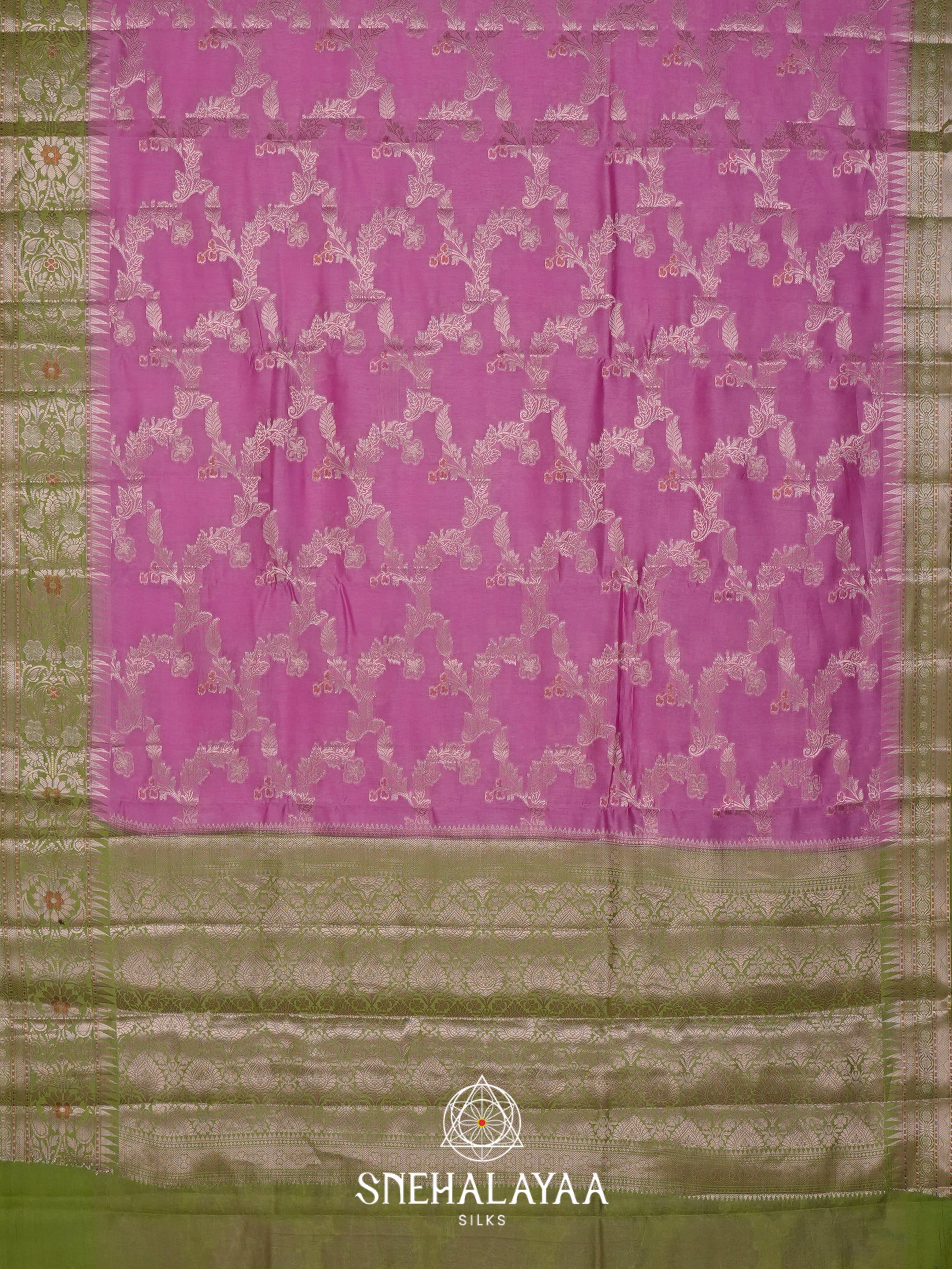 Magenta Dupion Silk Saree