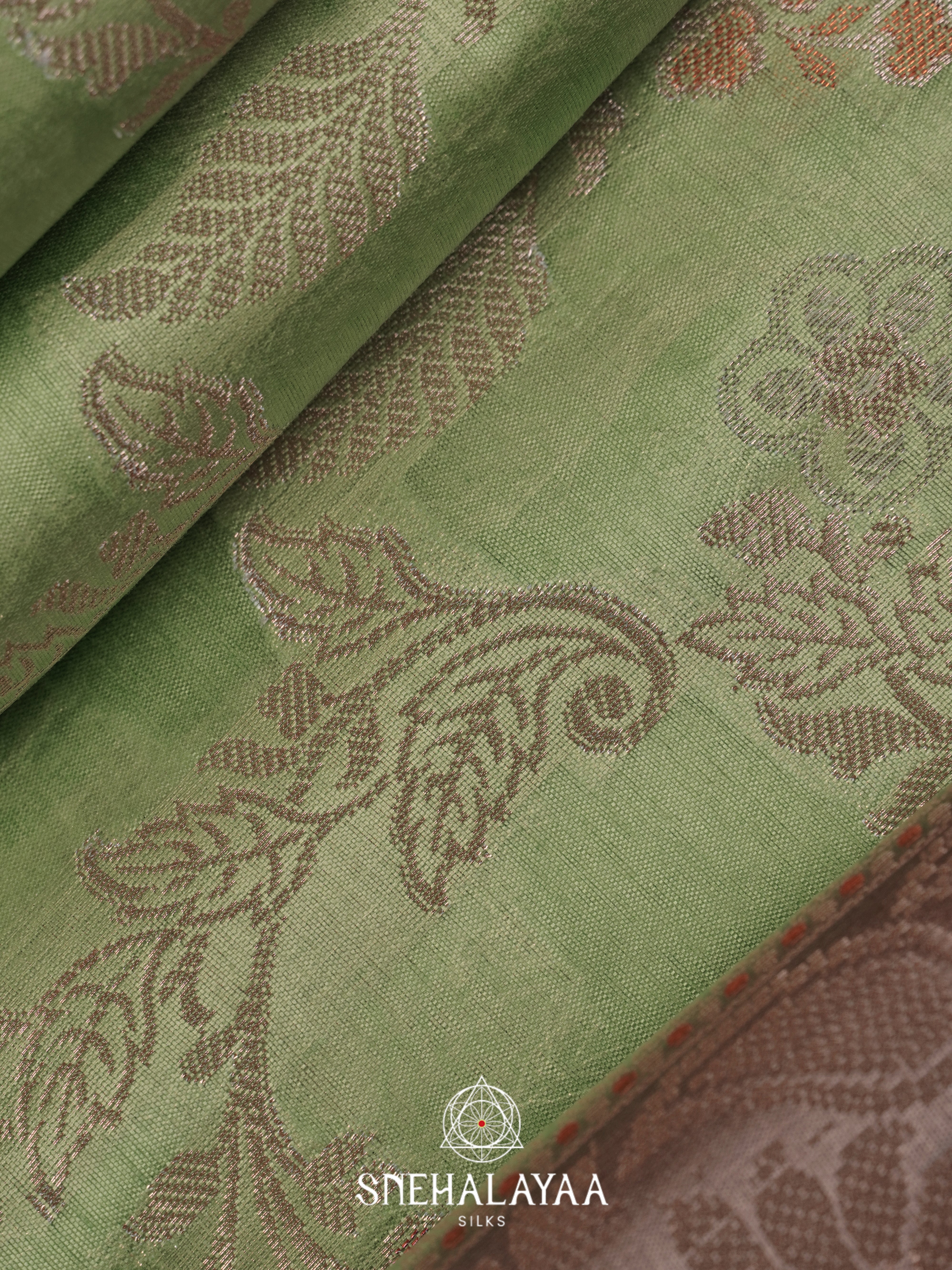 Green Dupion Silk Saree