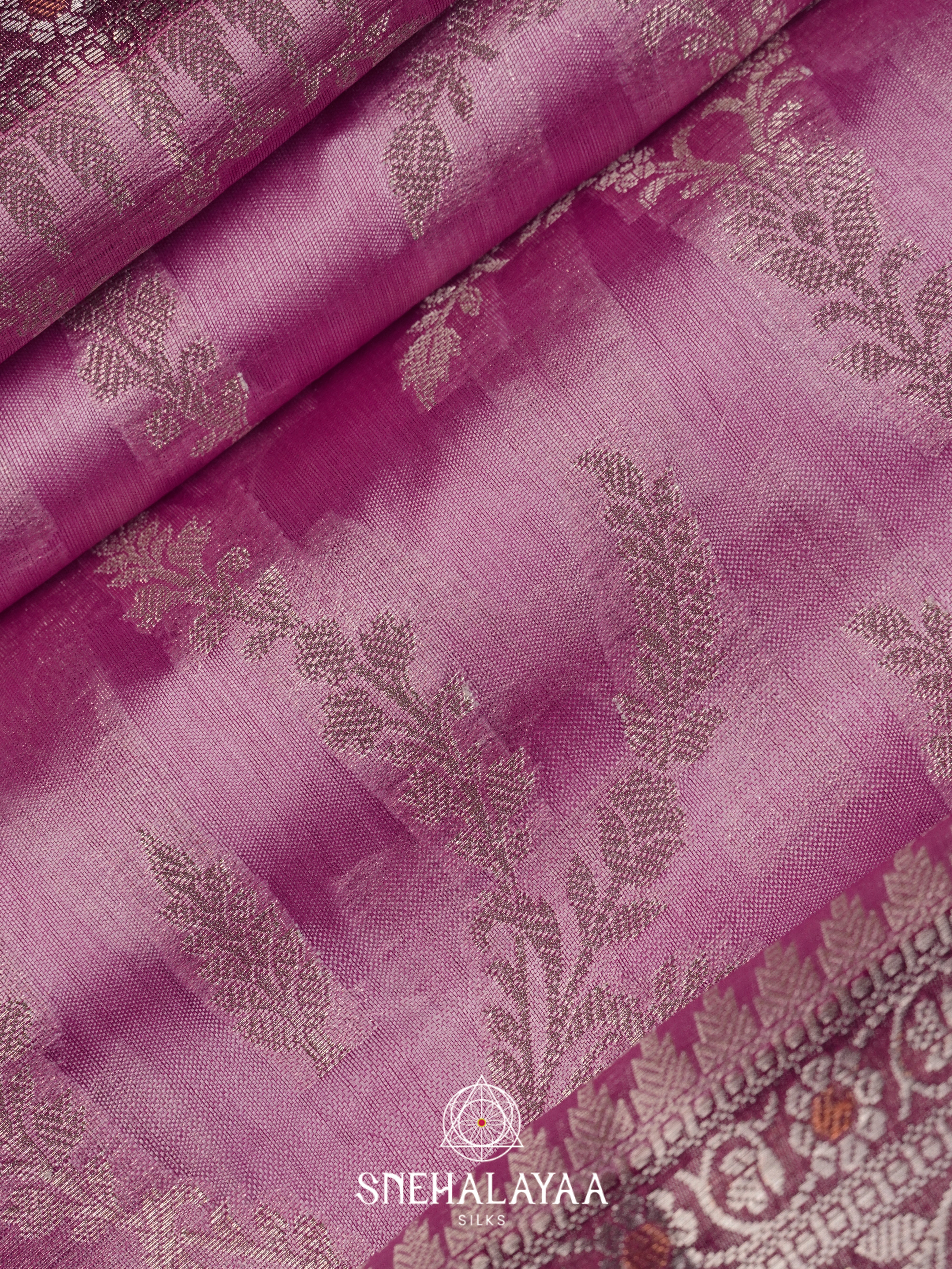 Orchid Dupion Silk Saree
