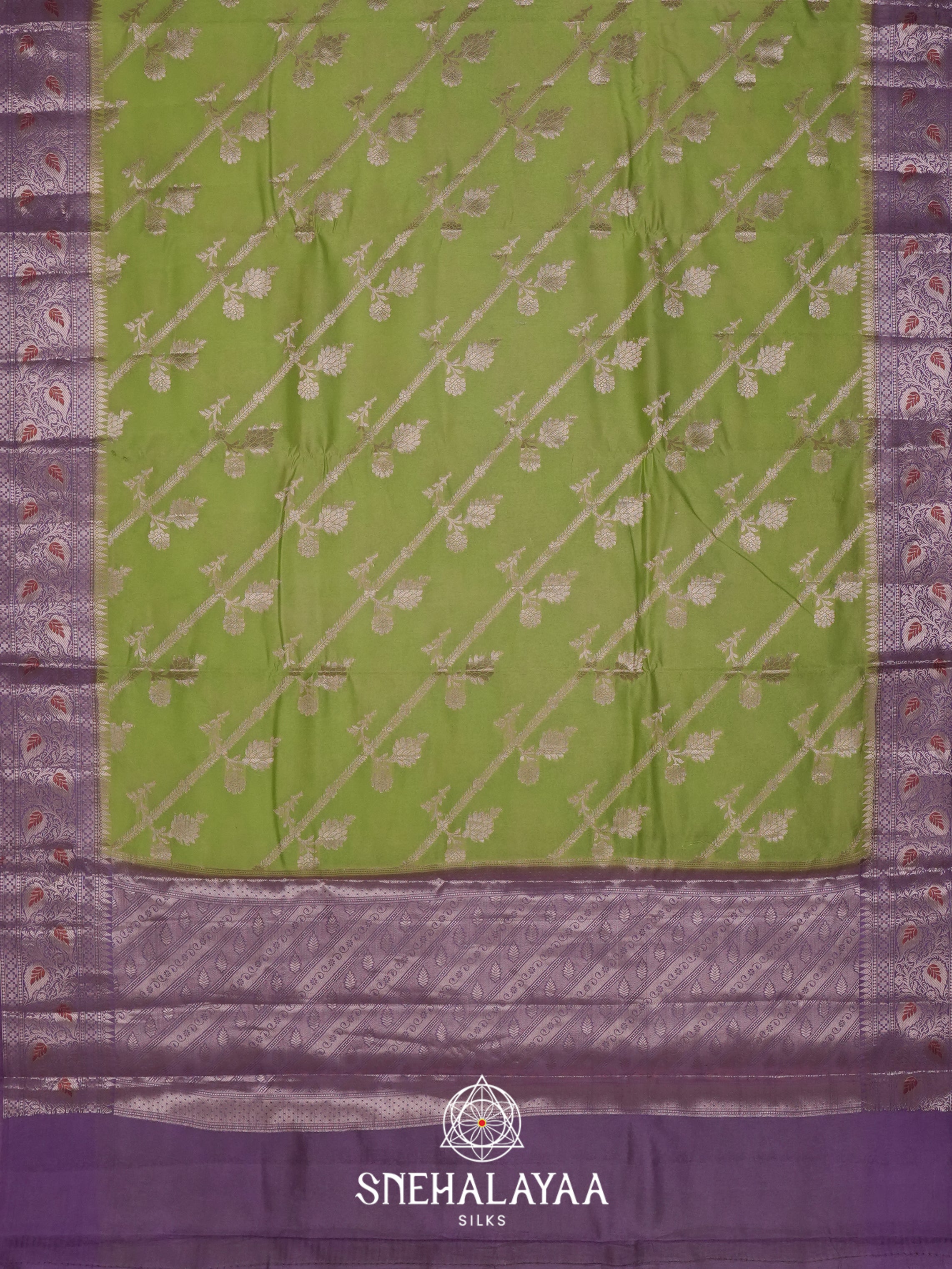 Green Dupion Silk Saree
