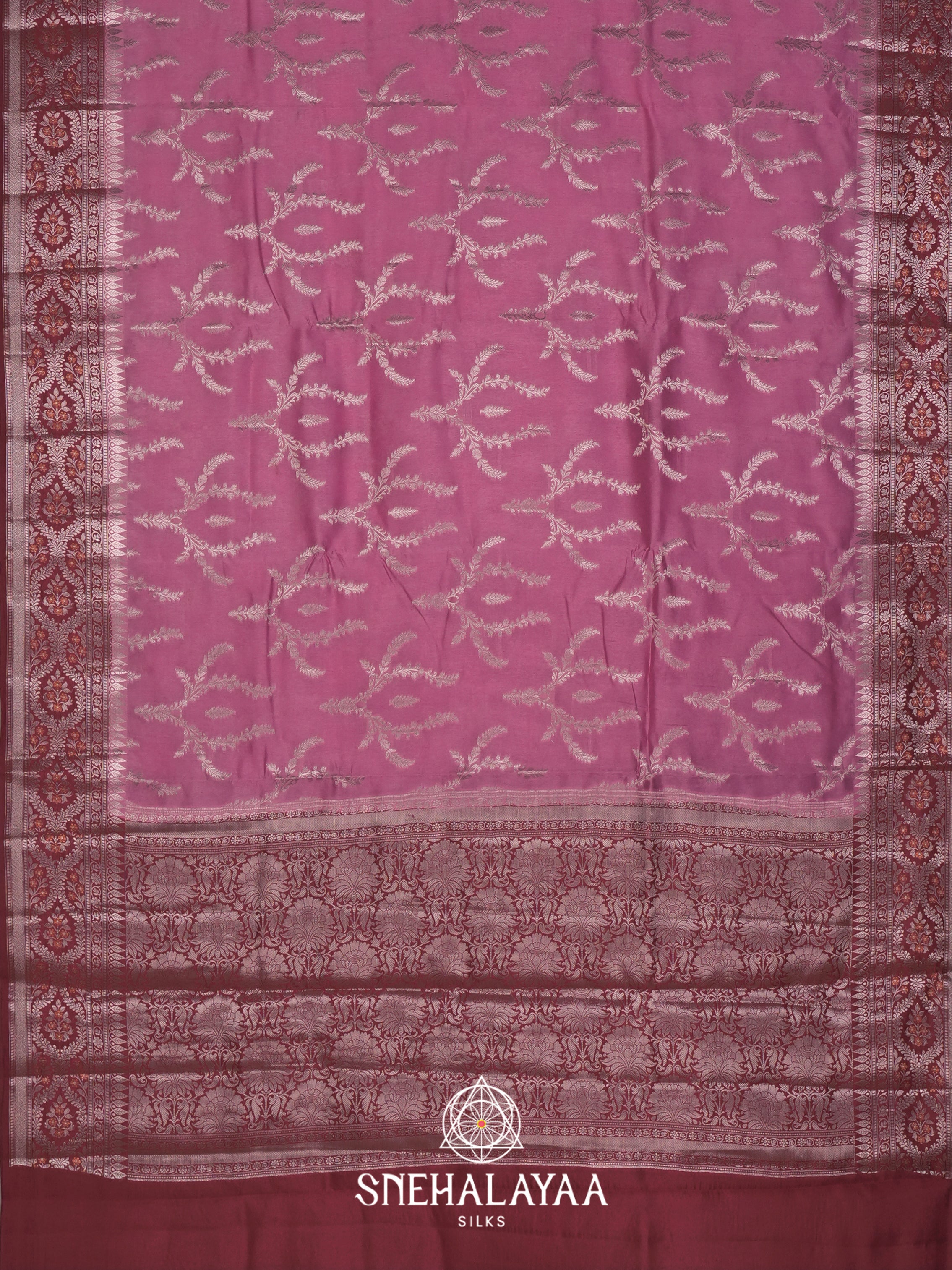 Pink Dupion Silk Saree