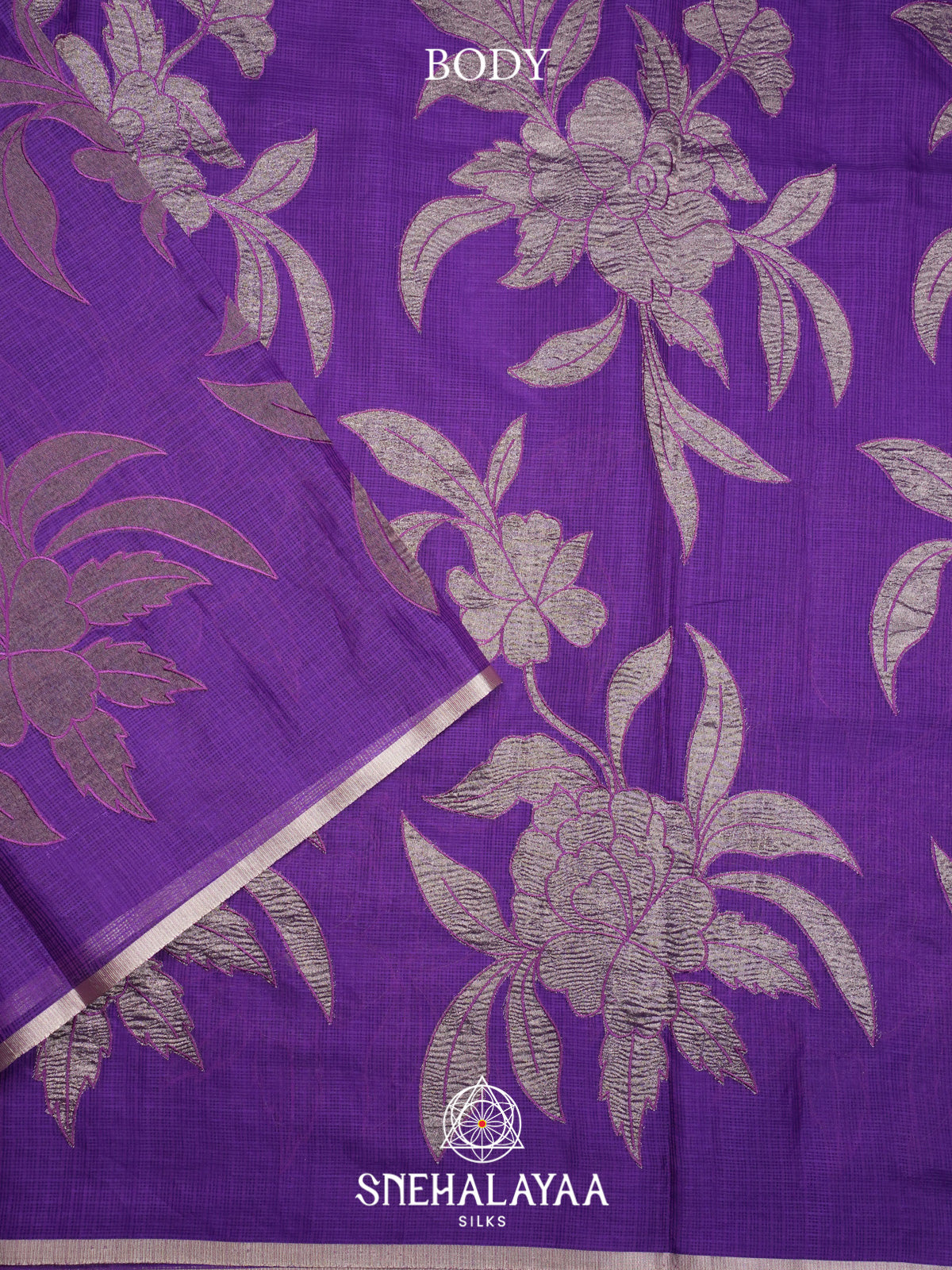 Purple Kota Saree