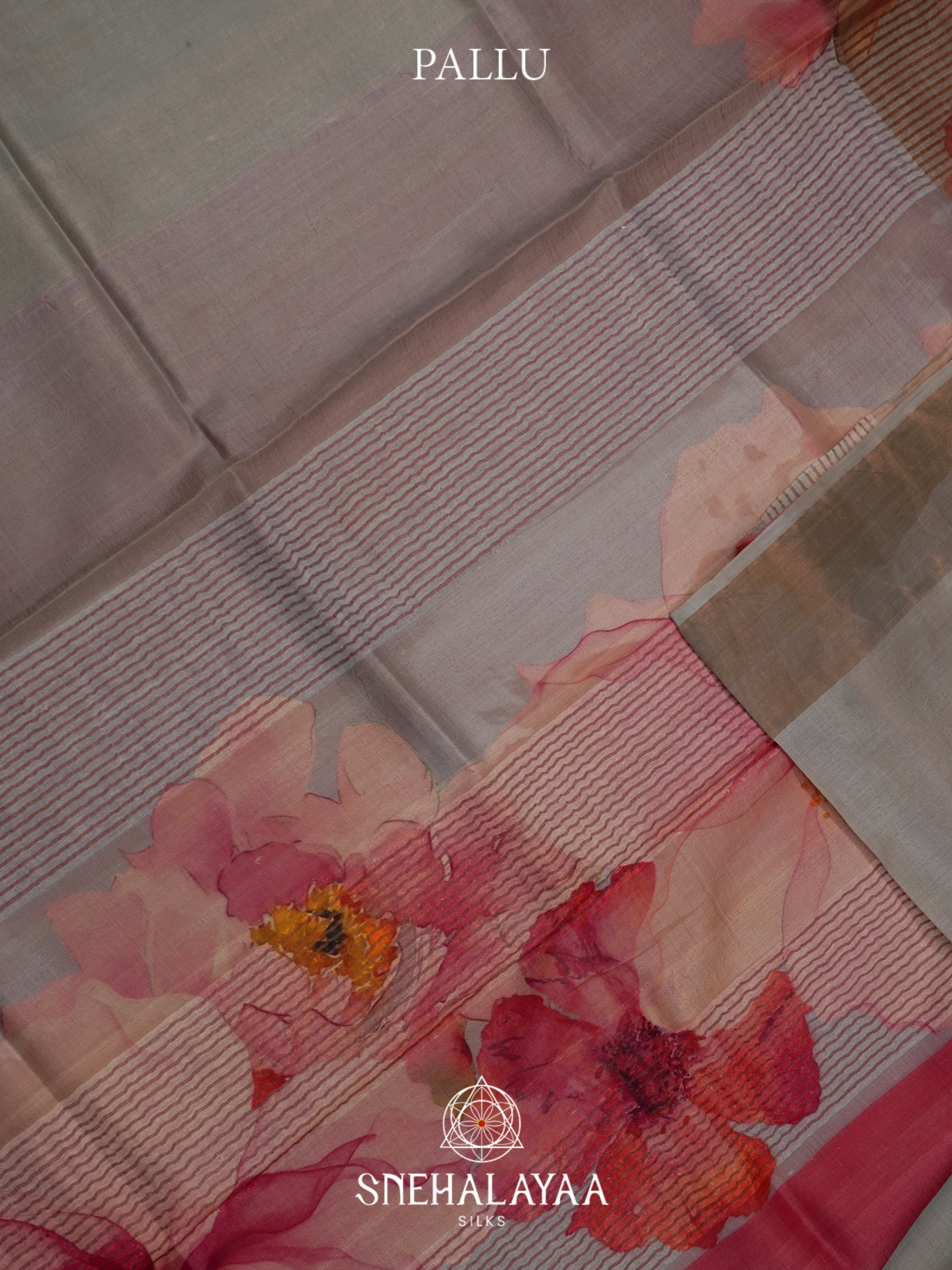 Seafoam Green Tussar Saree