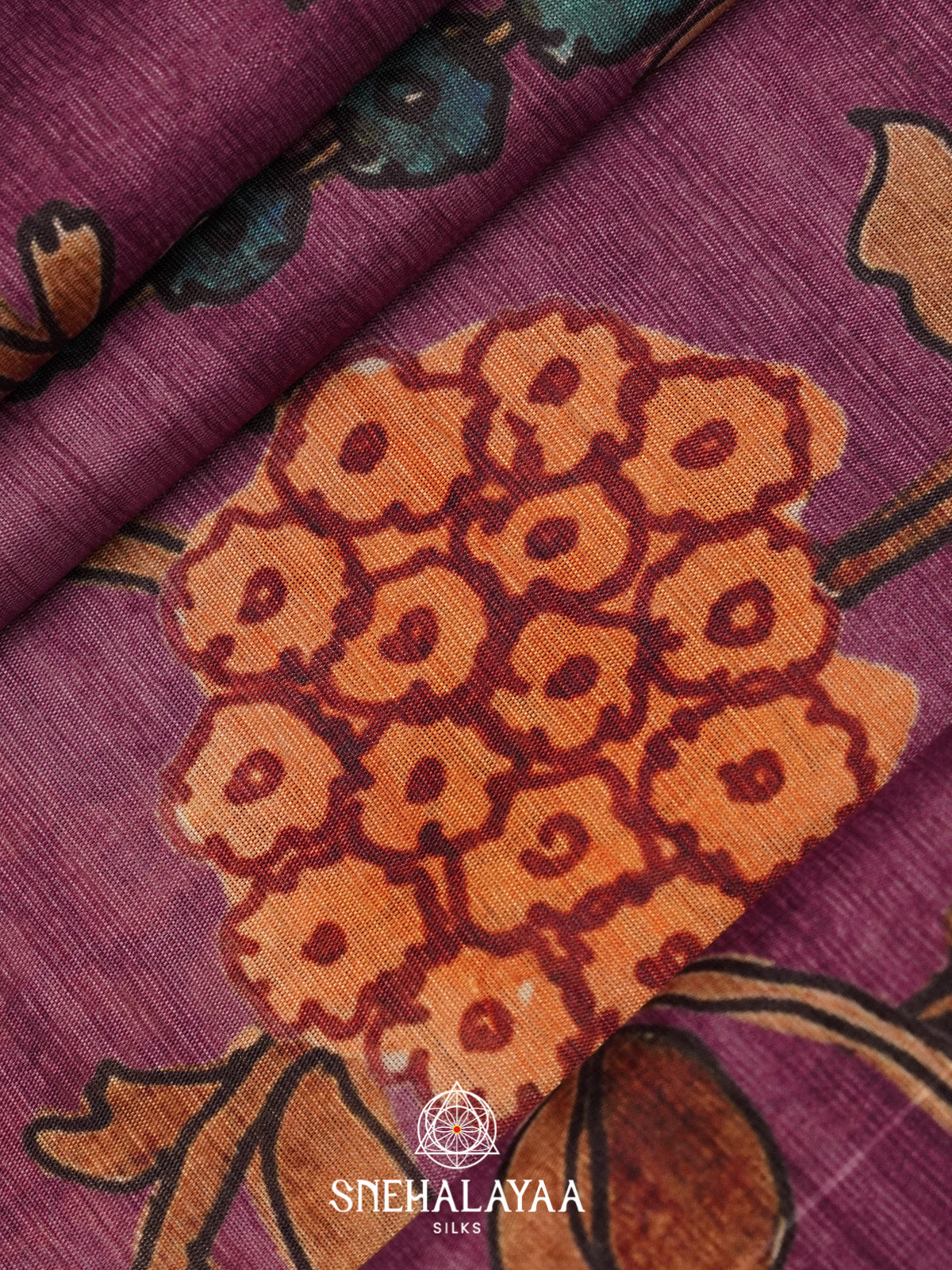 Wine Tussar Saree