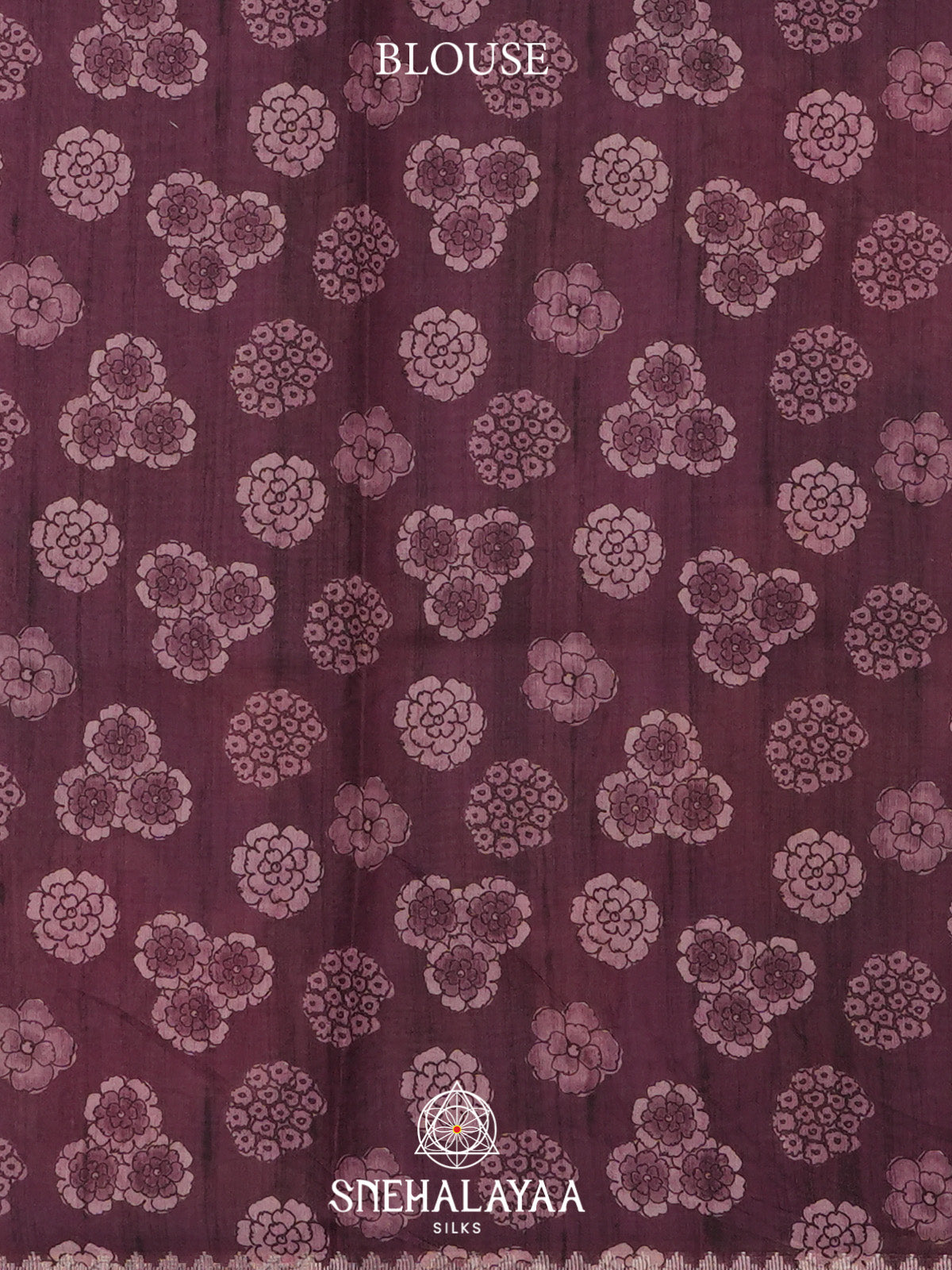 Wine Tussar Saree
